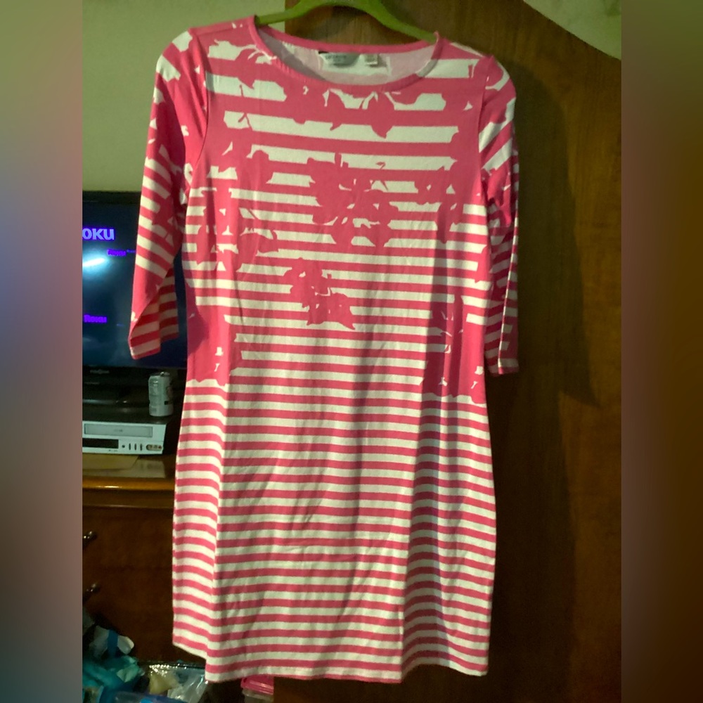 NWOT Liz Claiborne-N.Y. Striped floral dress